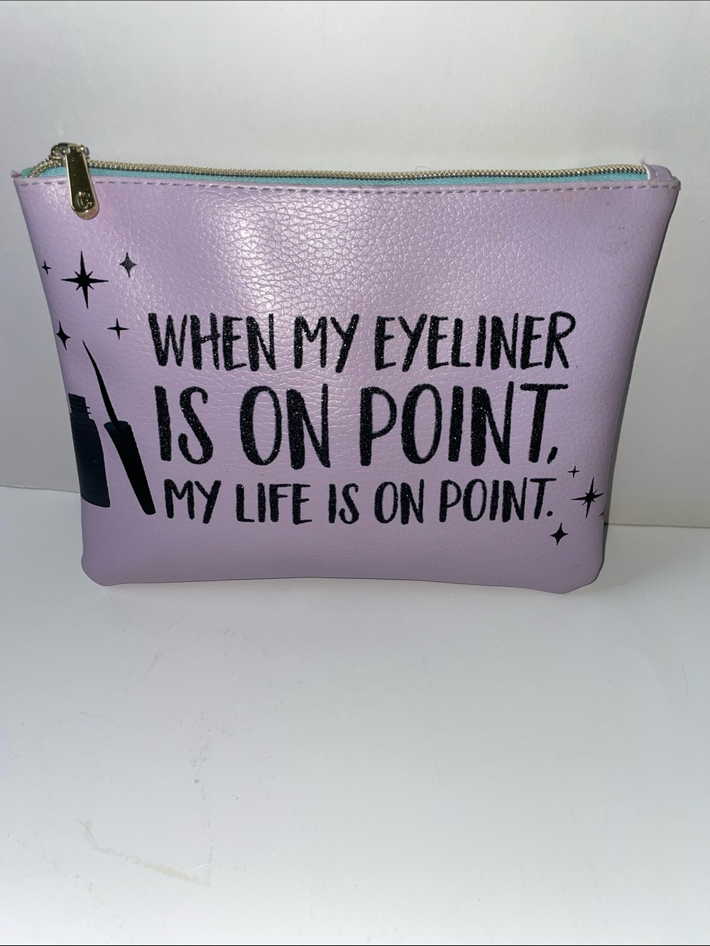 NWOT Makeup Pouch - Lavender Cosmetic Bag.